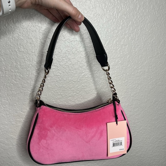 NWT NEW Juicy Couture Hot Pink Heritage Shoulder Bag Y2K Preppy‎ Crown - Picture 8 of 8